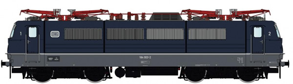 LS Models 16017 - German Electric Locomotive Class 184 003-2 AEG & Passenger Coach Set of the DB – 3pcs